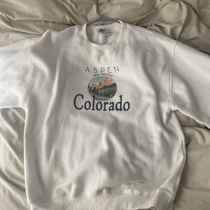Princess Polly white Colorado crewneck